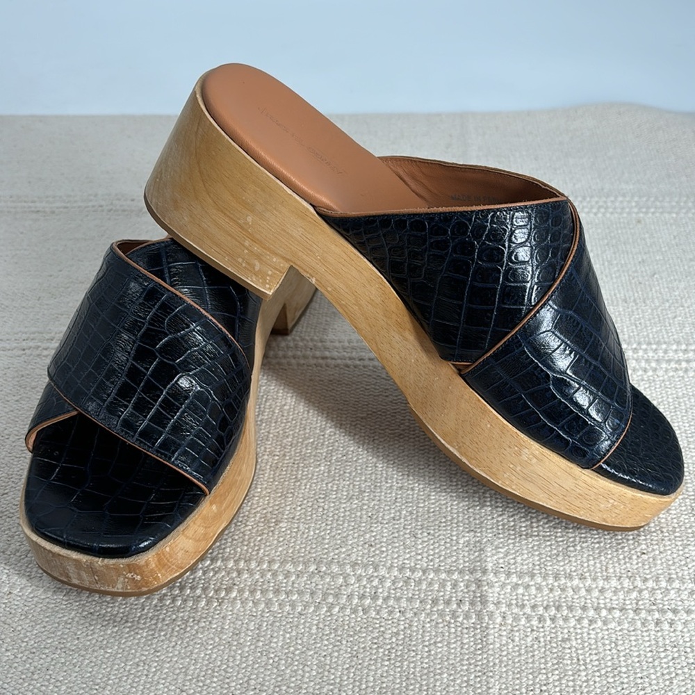 Rachel Comey Serge Clogs Navy Size 9 - Picture 14 of 14